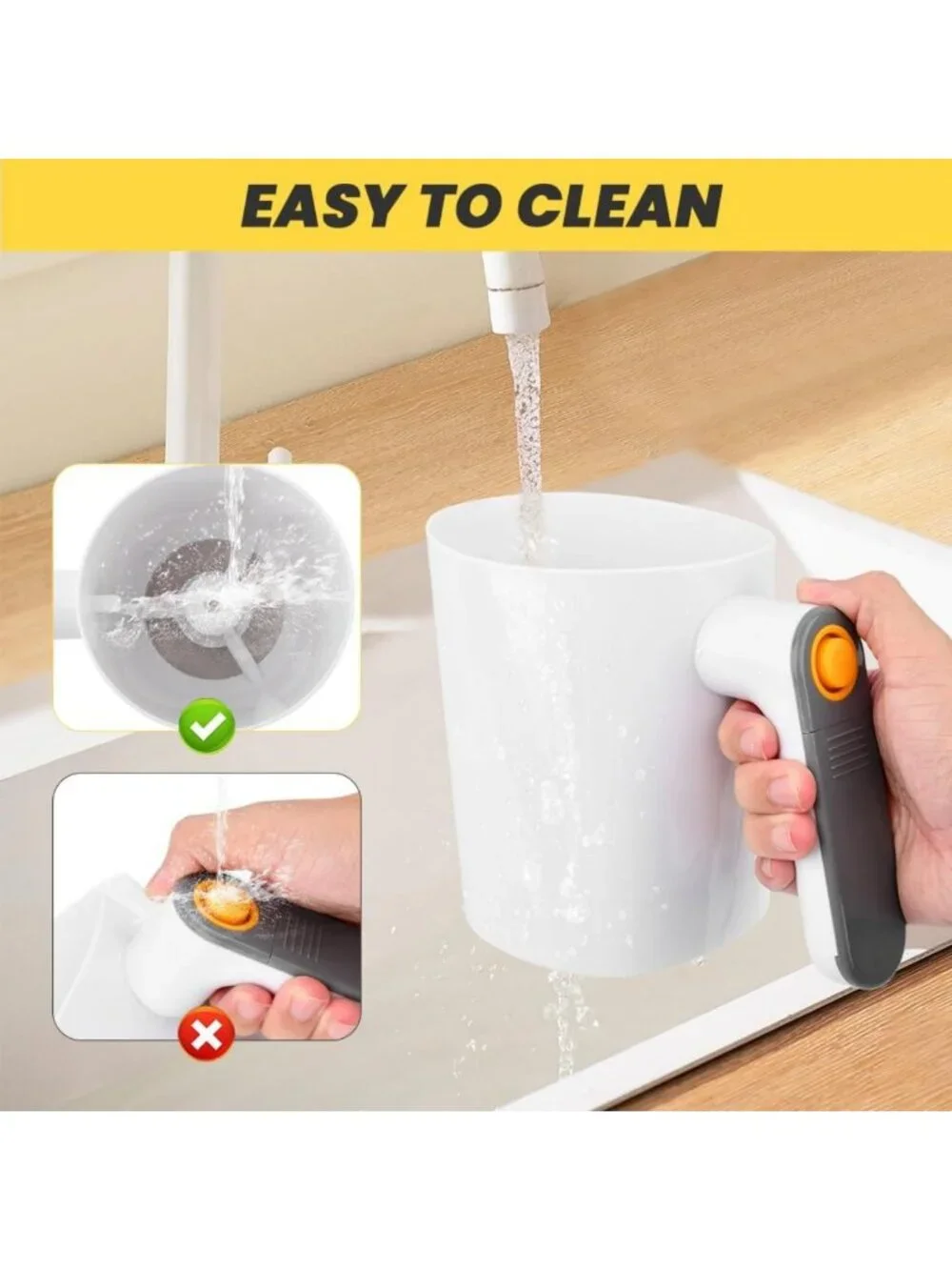 Electric Flour Sifter - Battery Operated, 4 Cup Capacity, One-Hand Operation